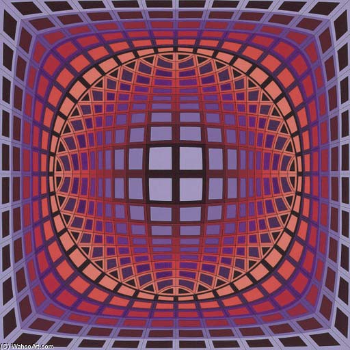 Wikioo.org - The Encyclopedia of Fine Arts - Painting, Artwork by Victor Vasarely - Uran II