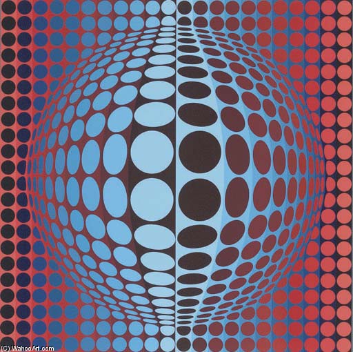 Wikioo.org - The Encyclopedia of Fine Arts - Painting, Artwork by Victor Vasarely - Vega-Fel