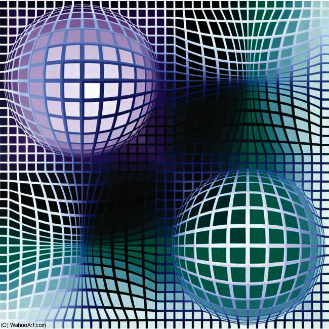 Wikioo.org - The Encyclopedia of Fine Arts - Painting, Artwork by Victor Vasarely - VEGA-P