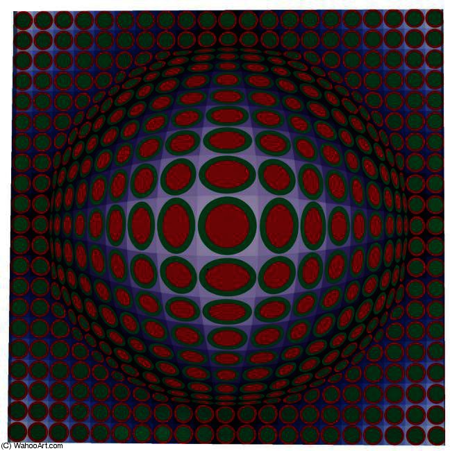 Wikioo.org - The Encyclopedia of Fine Arts - Painting, Artwork by Victor Vasarely - VEGA-TEK