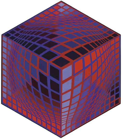 Wikioo.org - The Encyclopedia of Fine Arts - Painting, Artwork by Victor Vasarely - VER-HAT