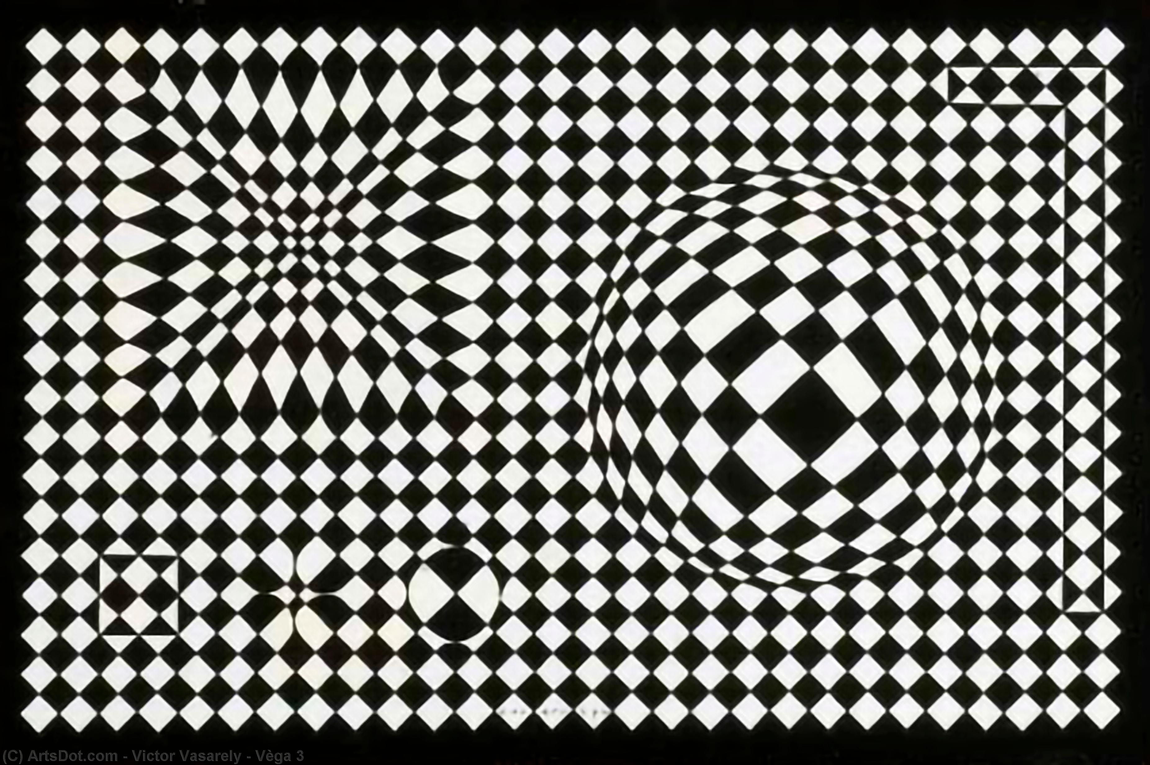 Wikioo.org - The Encyclopedia of Fine Arts - Painting, Artwork by Victor Vasarely - Vèga 3