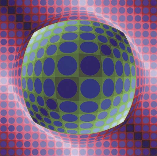 Wikioo.org - The Encyclopedia of Fine Arts - Painting, Artwork by Victor Vasarely - Zett-Goemb