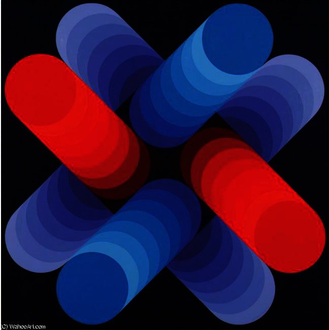 WikiOO.org - Енциклопедия за изящни изкуства - Живопис, Произведения на изкуството Victor Vasarely - ZUR-2