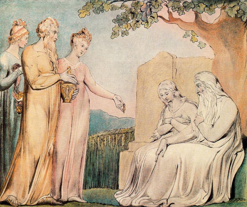 Wikioo.org – L'Encyclopédie des Beaux Arts - Peinture, Oeuvre de William Blake - Chaque homme a également donné lui un morceau de argent