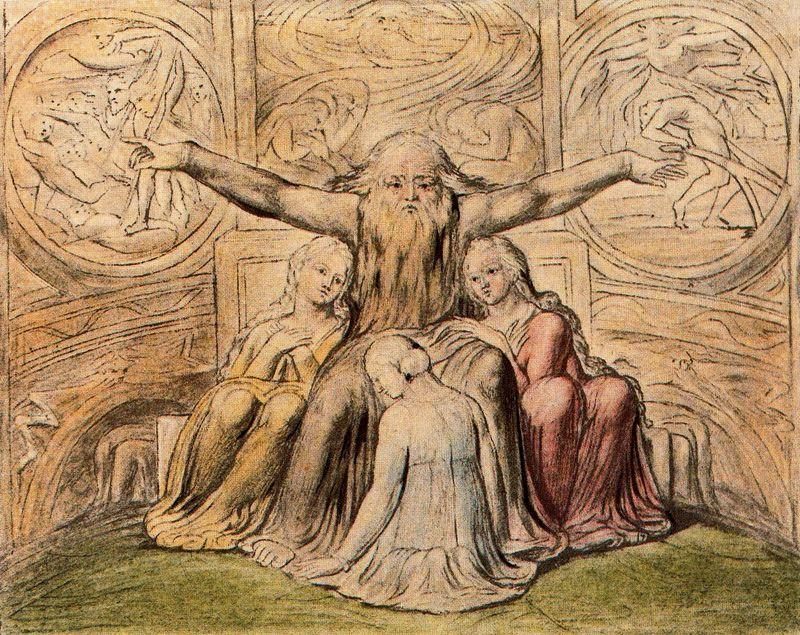 Wikioo.org - The Encyclopedia of Fine Arts - Painting, Artwork by William Blake - Untitled 1