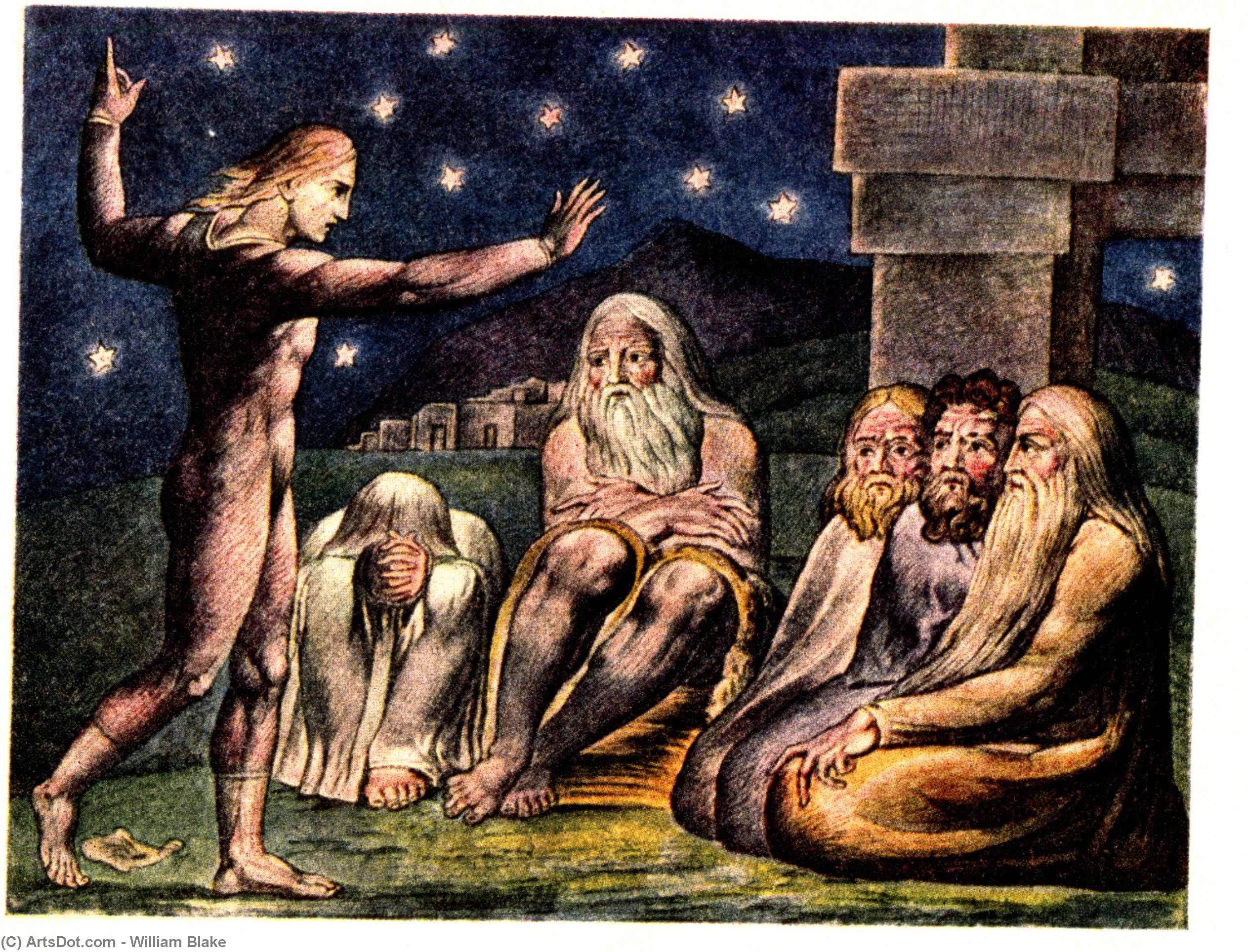 Wikioo.org - The Encyclopedia of Fine Arts - Painting, Artwork by William Blake - Untitled 2