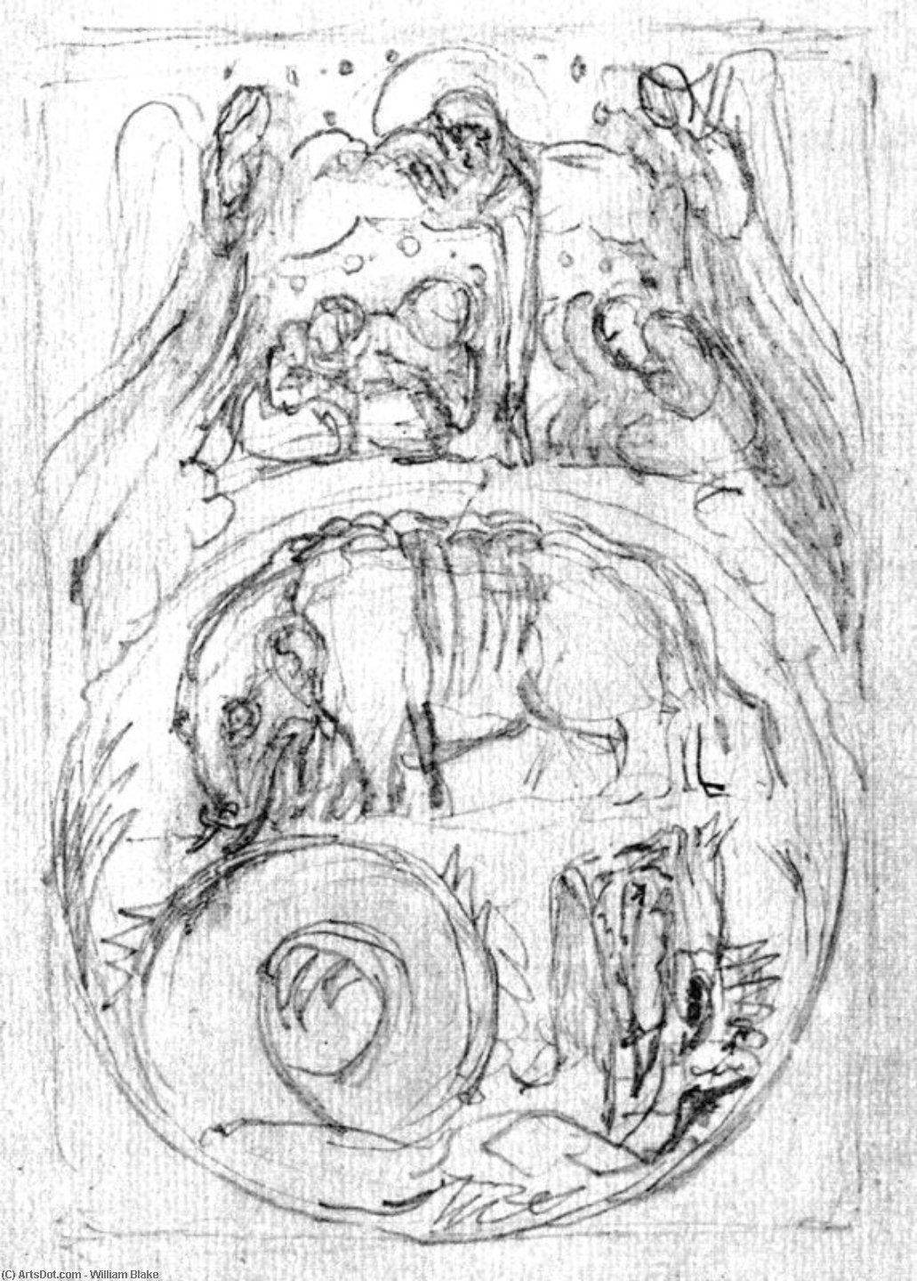 WikiOO.org - Encyclopedia of Fine Arts - Maleri, Artwork William Blake - Untitled 5