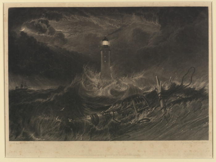 WikiOO.org - Güzel Sanatlar Ansiklopedisi - Resim, Resimler William Turner - Eddystone lighthouse