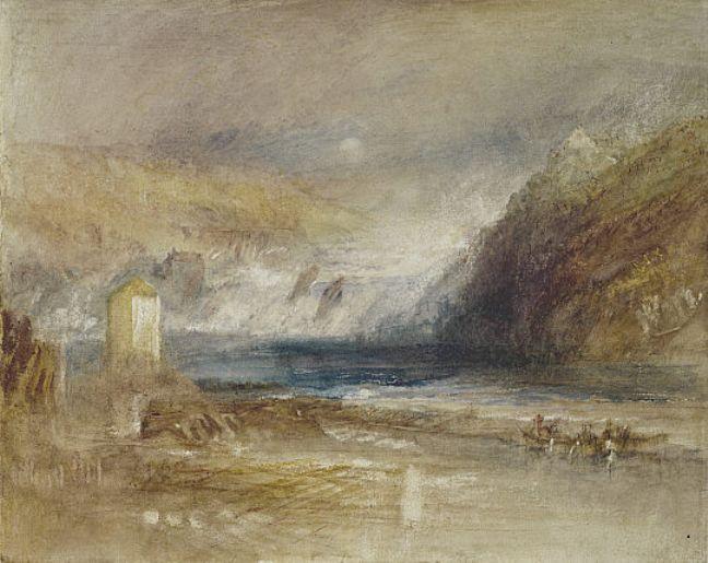 Wikioo.org - The Encyclopedia of Fine Arts - Painting, Artwork by William Turner - Falls of the Rhine at Schaffhausen, Front View