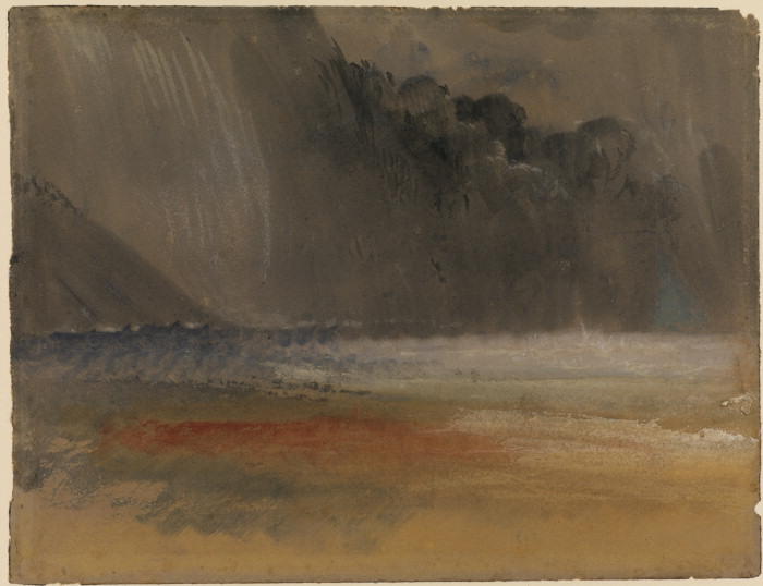 Wikioo.org - The Encyclopedia of Fine Arts - Painting, Artwork by William Turner - Heaped thundercloud over sea and land