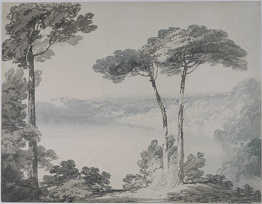 WikiOO.org - Εγκυκλοπαίδεια Καλών Τεχνών - Ζωγραφική, έργα τέχνης William Turner - Lake Albano