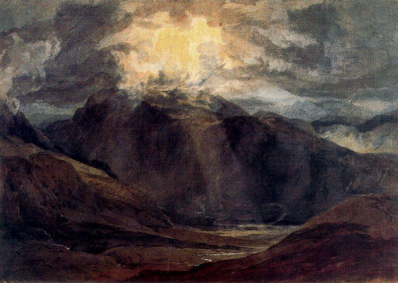 Wikioo.org - The Encyclopedia of Fine Arts - Painting, Artwork by William Turner - Llanberis