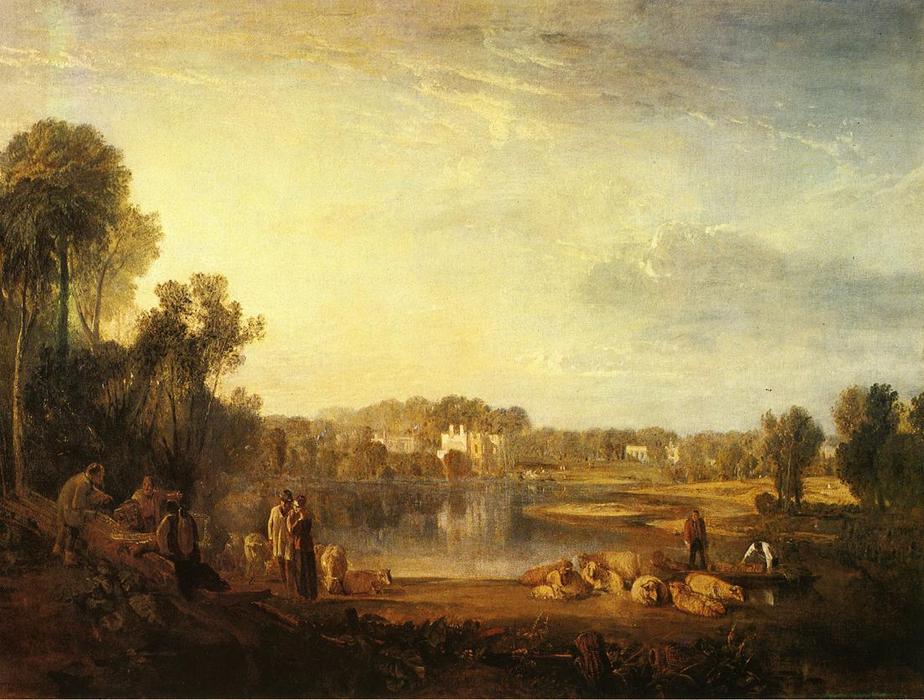 Wikioo.org - The Encyclopedia of Fine Arts - Painting, Artwork by William Turner - Pope's Villa, at Twickenham