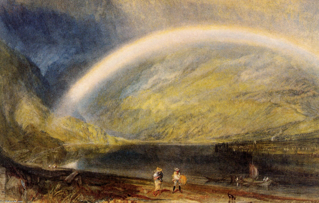 WikiOO.org - Encyclopedia of Fine Arts - Festés, Grafika William Turner - Rainbow