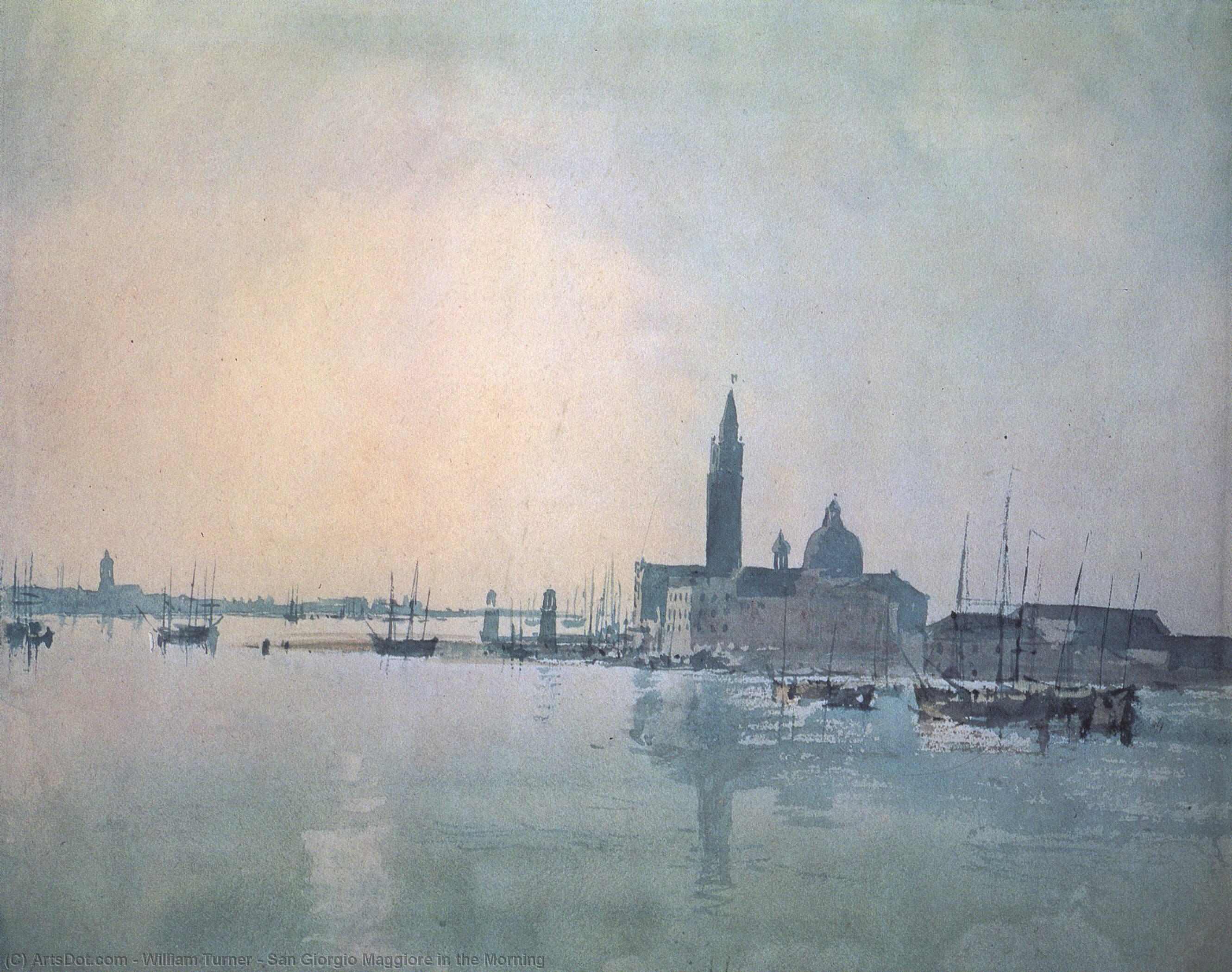 Wikioo.org - The Encyclopedia of Fine Arts - Painting, Artwork by William Turner - San Giorgio Maggiore in the Morning