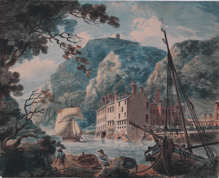 WikiOO.org - 백과 사전 - 회화, 삽화 William Turner - The Avon Gorge at Bristol, with the Old Hot Wells House