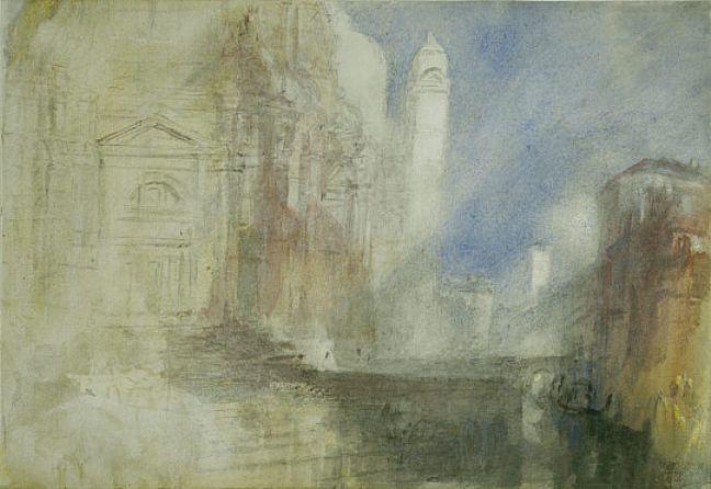 Wikioo.org - The Encyclopedia of Fine Arts - Painting, Artwork by William Turner - The Grand Canal by the Salute, Venice