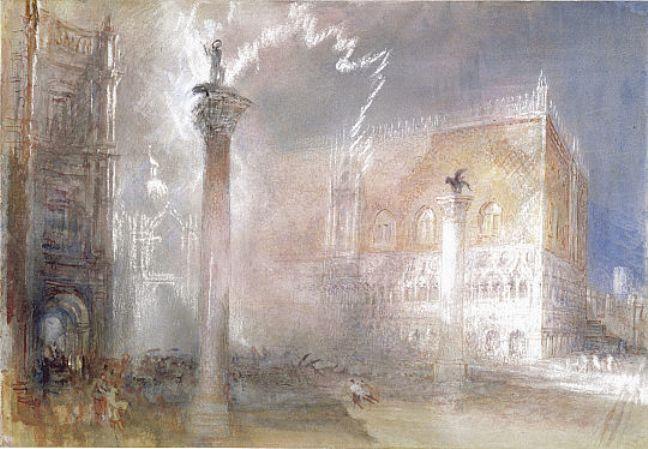 Wikioo.org - The Encyclopedia of Fine Arts - Painting, Artwork by William Turner - The Piazzetta, Venice