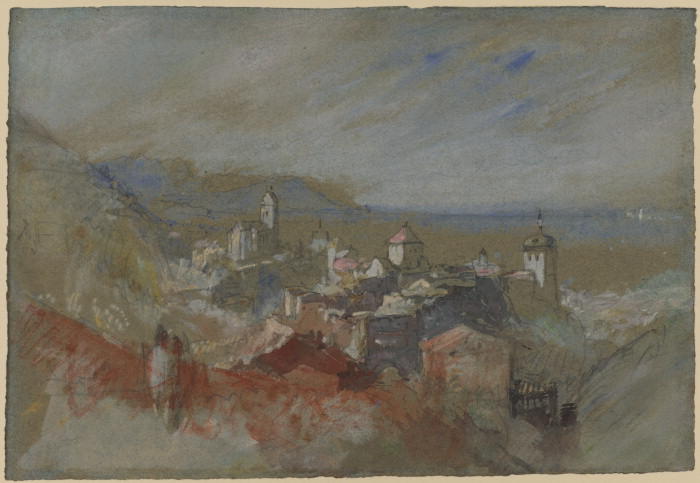 Wikioo.org - สารานุกรมวิจิตรศิลป์ - จิตรกรรม William Turner - View of Bregenz