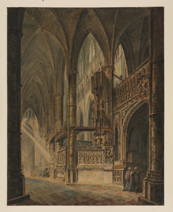 WikiOO.org - Encyclopedia of Fine Arts - Maleri, Artwork William Turner - Westminster Abbey, Henry VII Chapel