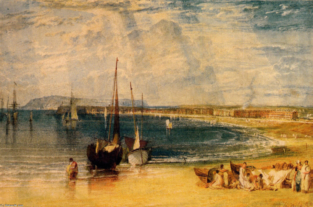 Wikioo.org - The Encyclopedia of Fine Arts - Painting, Artwork by William Turner - Weymouth, Dorsetshire