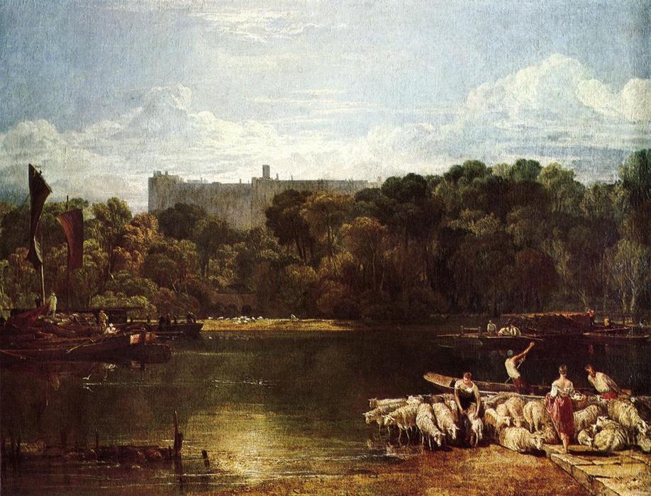 Wikioo.org - The Encyclopedia of Fine Arts - Painting, Artwork by William Turner - Windsor Castle from the Thames