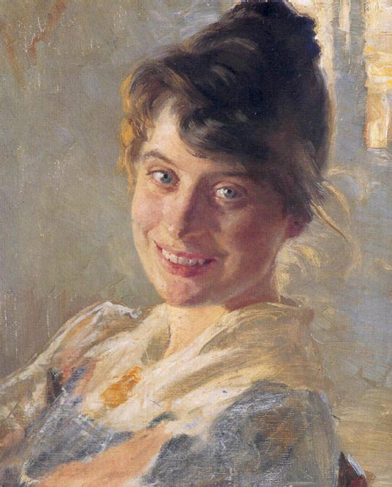WikiOO.org - Encyclopedia of Fine Arts - Schilderen, Artwork Peder Severin Kroyer - Marie Krøyer 1