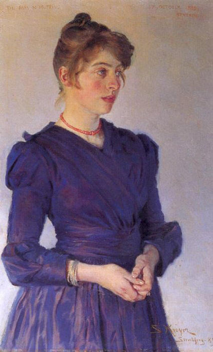 WikiOO.org - Encyclopedia of Fine Arts - Maľba, Artwork Peder Severin Kroyer - Marie Krøyer