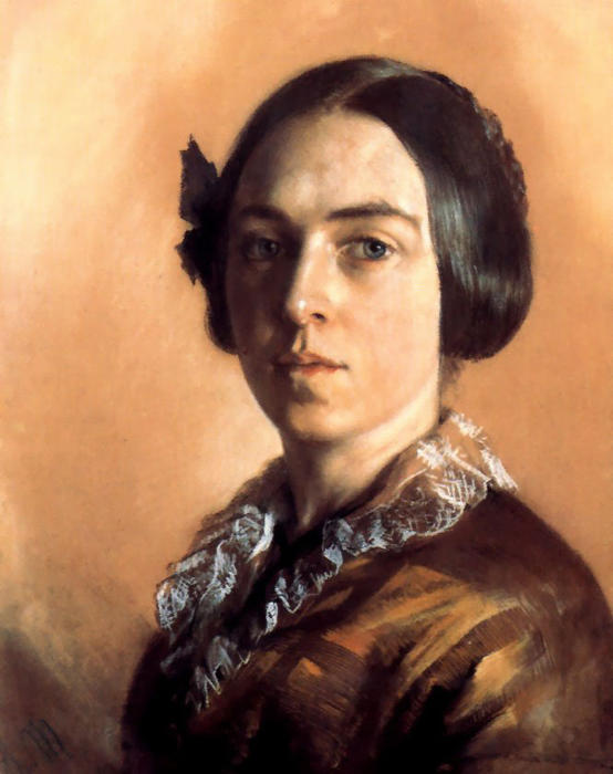 Wikioo.org – La Enciclopedia de las Bellas Artes - Pintura, Obras de arte de Adolph Menzel - botas retrato
