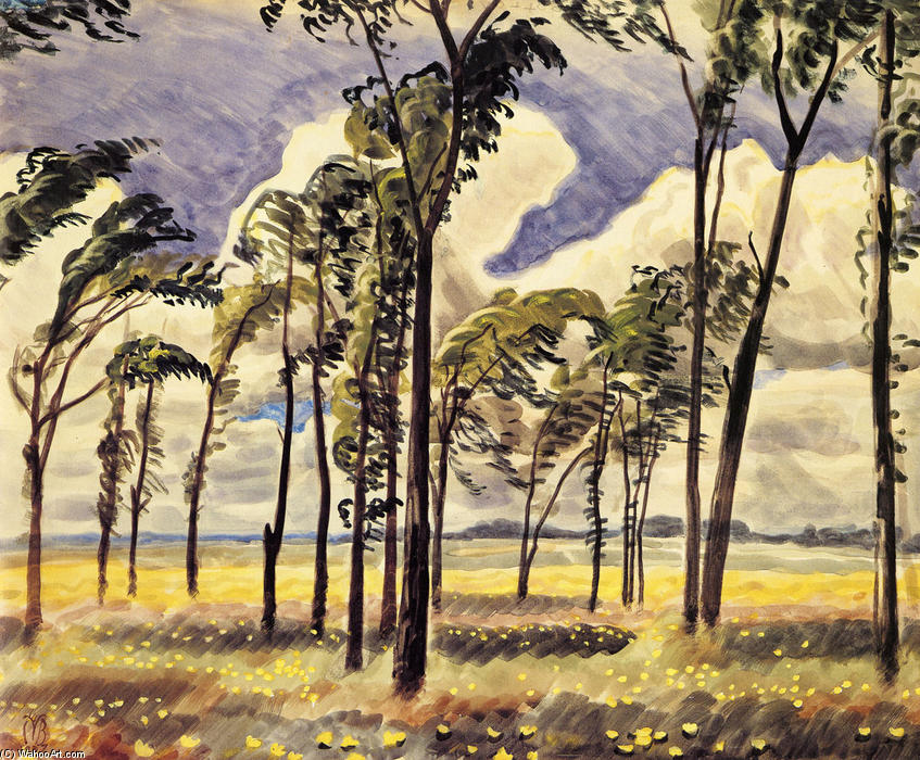 WikiOO.org - Εγκυκλοπαίδεια Καλών Τεχνών - Ζωγραφική, έργα τέχνης Charles Ephraim Burchfield - June Wind