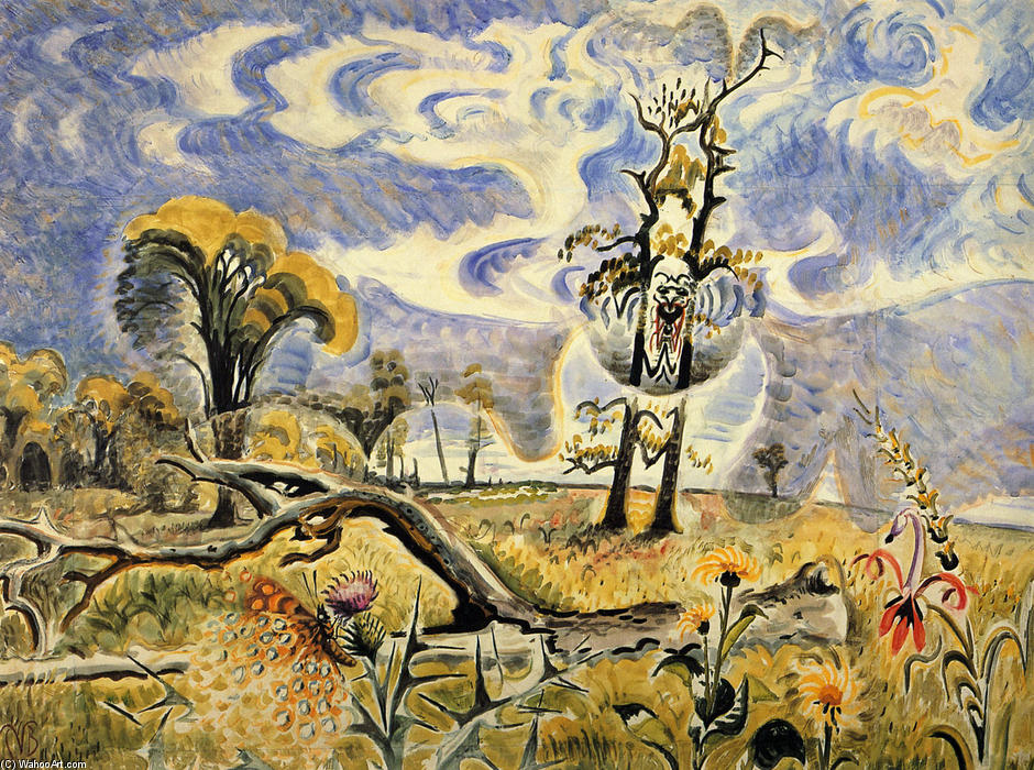 Wikioo.org - The Encyclopedia of Fine Arts - Painting, Artwork by Charles Ephraim Burchfield - Midsummer Caprice