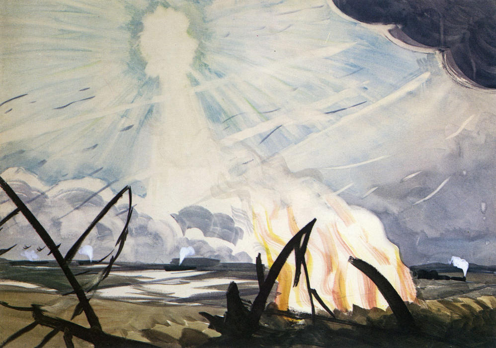 WikiOO.org - Encyclopedia of Fine Arts - Maleri, Artwork Charles Ephraim Burchfield - Storm In Sunlighrt