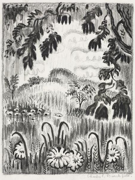 Wikioo.org - The Encyclopedia of Fine Arts - Painting, Artwork by Charles Ephraim Burchfield - Summer Benediction 1