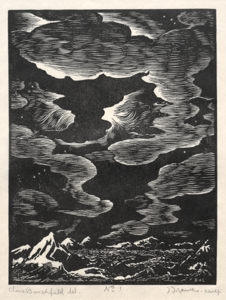 WikiOO.org - Enciklopedija dailės - Tapyba, meno kuriniai Charles Ephraim Burchfield - The Heavens