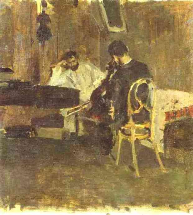 Wikioo.org - The Encyclopedia of Fine Arts - Painting, Artwork by Konstantin Alekseyevich Korovin - In a Room 1