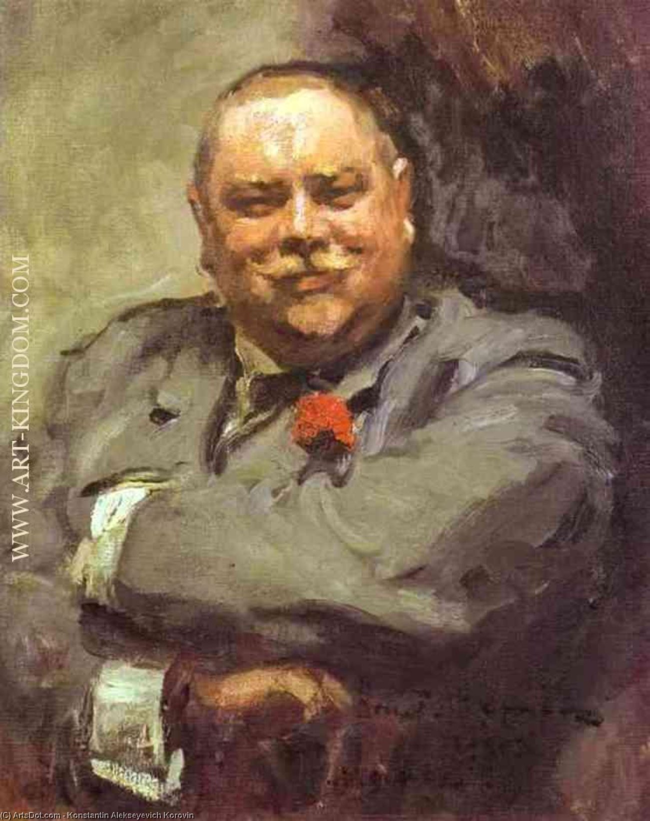 Wikioo.org - The Encyclopedia of Fine Arts - Painting, Artwork by Konstantin Alekseyevich Korovin - Portrait of Nikolay Chichagov