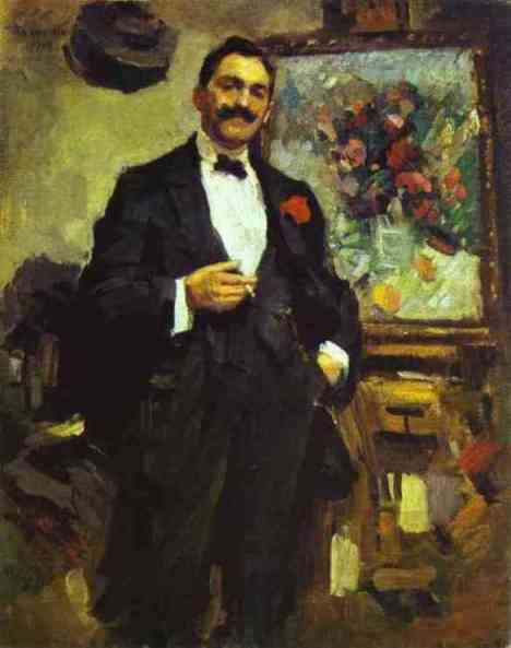 Wikioo.org - The Encyclopedia of Fine Arts - Painting, Artwork by Konstantin Alekseyevich Korovin - Portrait of the Hungarian Artist Jozef Ripple-Ronai