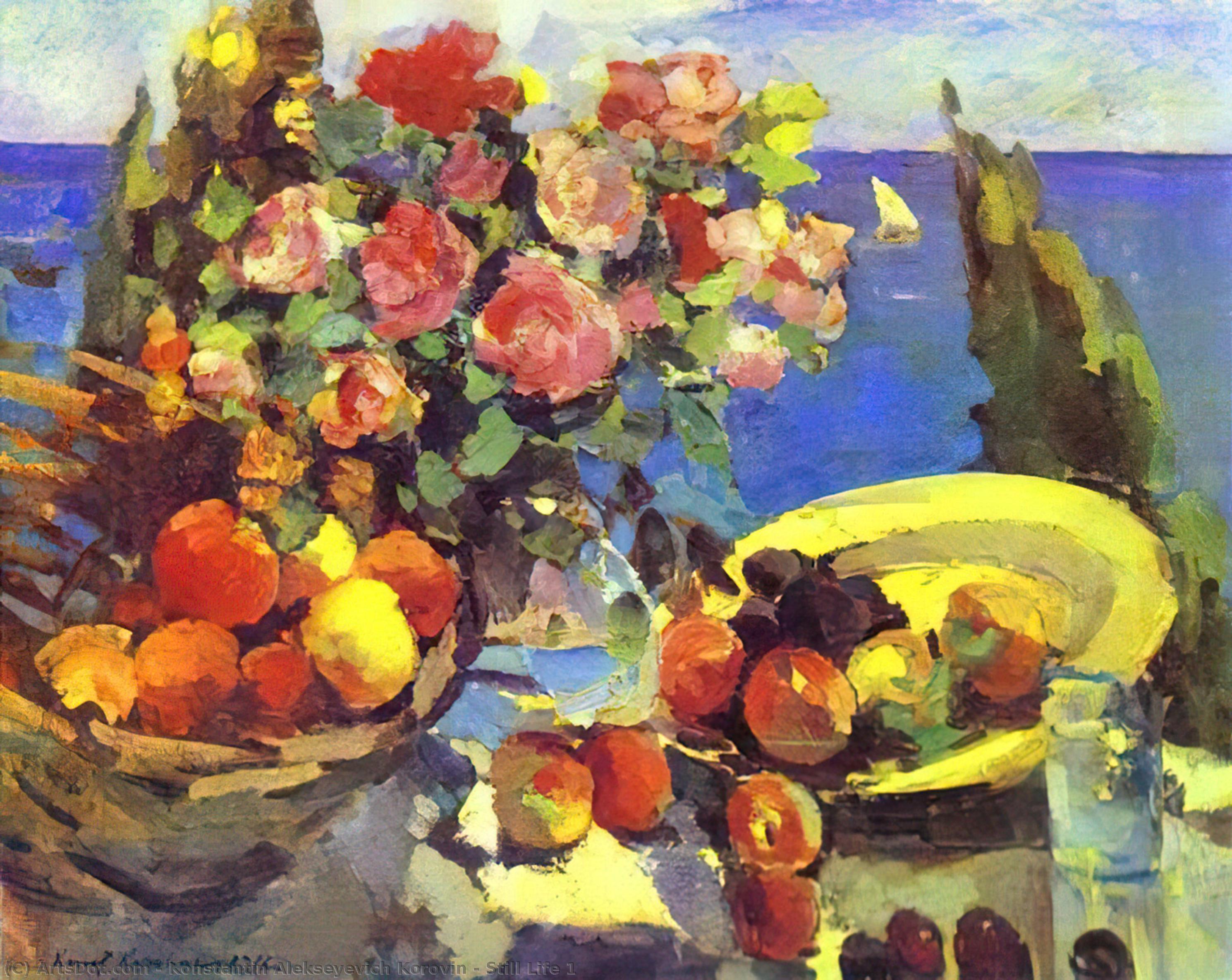 WikiOO.org - Encyclopedia of Fine Arts - Maľba, Artwork Konstantin Alekseyevich Korovin - Still Life 1