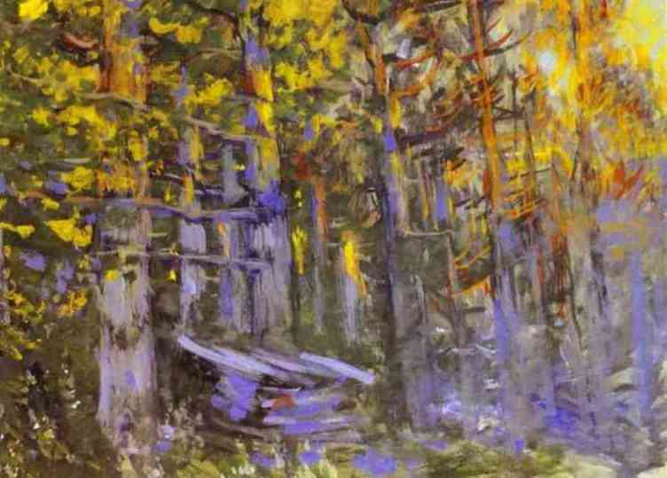 Wikioo.org – La Enciclopedia de las Bellas Artes - Pintura, Obras de arte de Konstantin Alekseyevich Korovin - el bosque