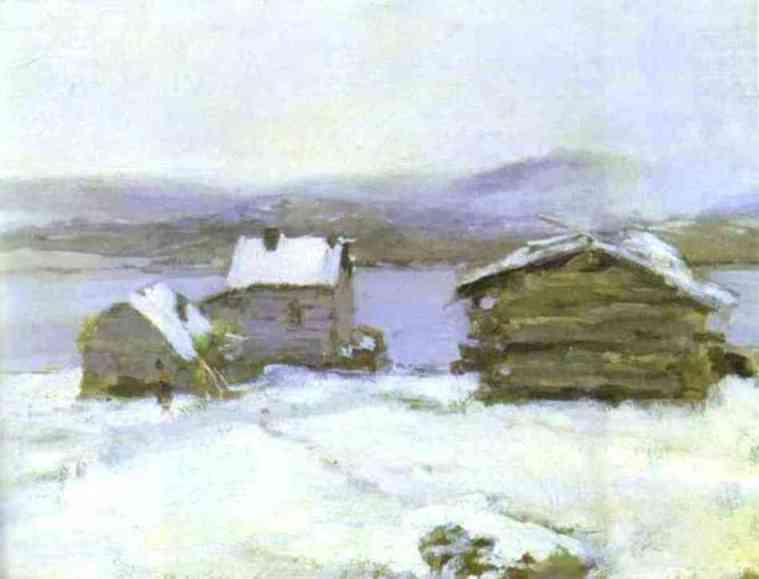 WikiOO.org - Encyclopedia of Fine Arts - Schilderen, Artwork Konstantin Alekseyevich Korovin - Winter in Lapland.