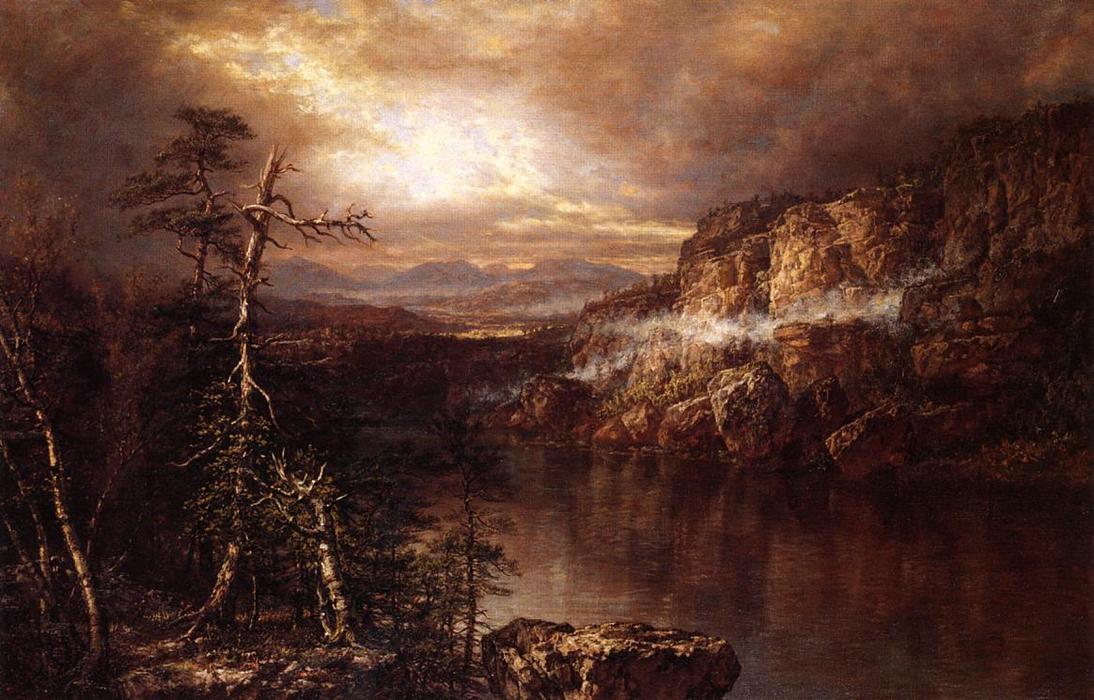 WikiOO.org - Encyclopedia of Fine Arts - Lukisan, Artwork Daniel Huntington - Lake Minnewaska after Showers