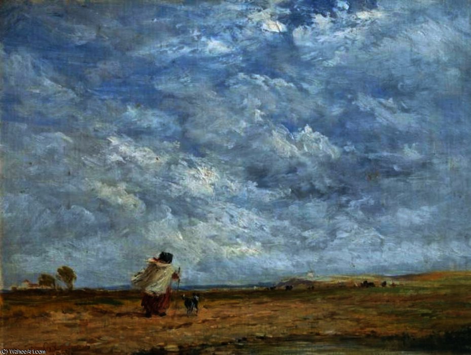 WikiOO.org - Enciclopedia of Fine Arts - Pictura, lucrări de artă David Cox - A Windy Day 1