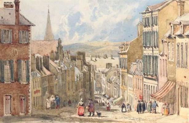 Wikioo.org - The Encyclopedia of Fine Arts - Painting, Artwork by David Cox - At Boulogne, France