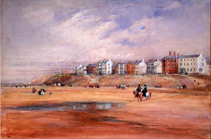 WikiOO.org - Encyclopedia of Fine Arts - Maalaus, taideteos David Cox - Blackpool Beach
