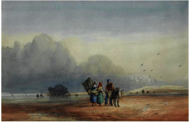 Wikioo.org - The Encyclopedia of Fine Arts - Painting, Artwork by David Cox - Fort Rouge, Normandy