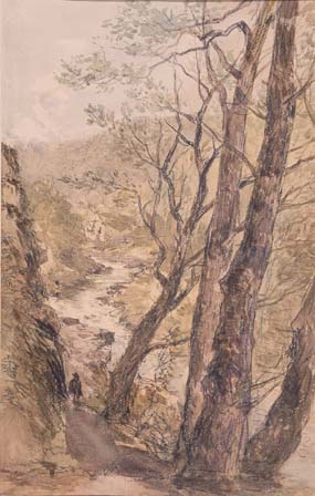 WikiOO.org - Encyclopedia of Fine Arts - Maleri, Artwork David Cox - In Wharfedale, Yorkshire