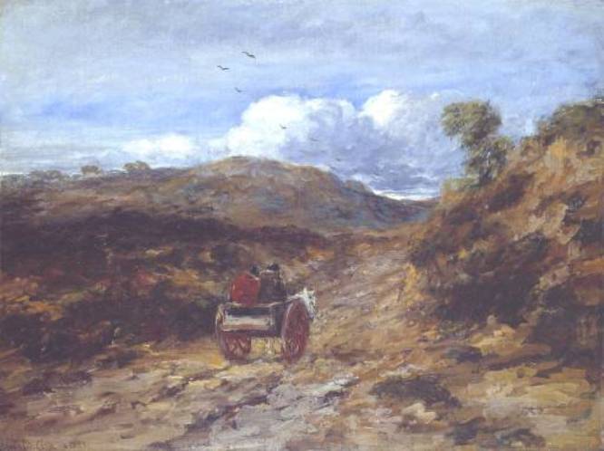 Wikioo.org - The Encyclopedia of Fine Arts - Painting, Artwork by David Cox - Moorland Road