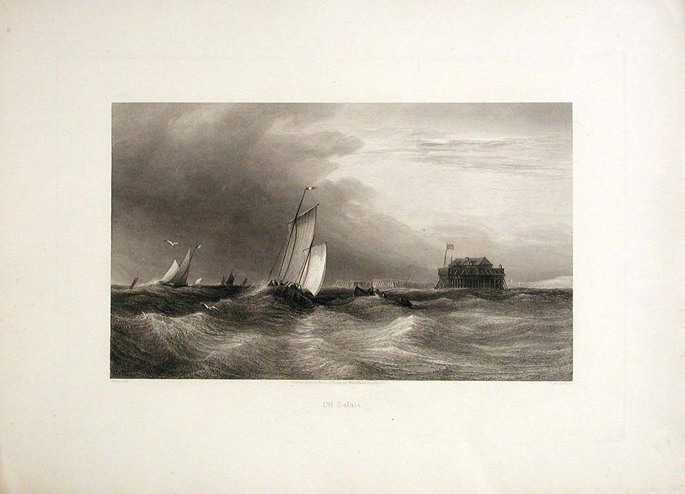 Wikioo.org - The Encyclopedia of Fine Arts - Painting, Artwork by David Cox - Off Calais
