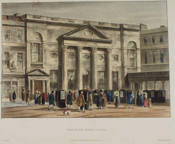 Wikioo.org - The Encyclopedia of Fine Arts - Painting, Artwork by David Cox - The Pump Room, Bath